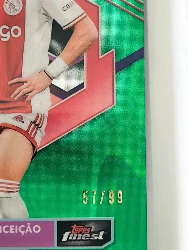Green Francisco Conceicao 57/99 Topps Finest Ajax UCL Champions League Numbered RC – photo 2